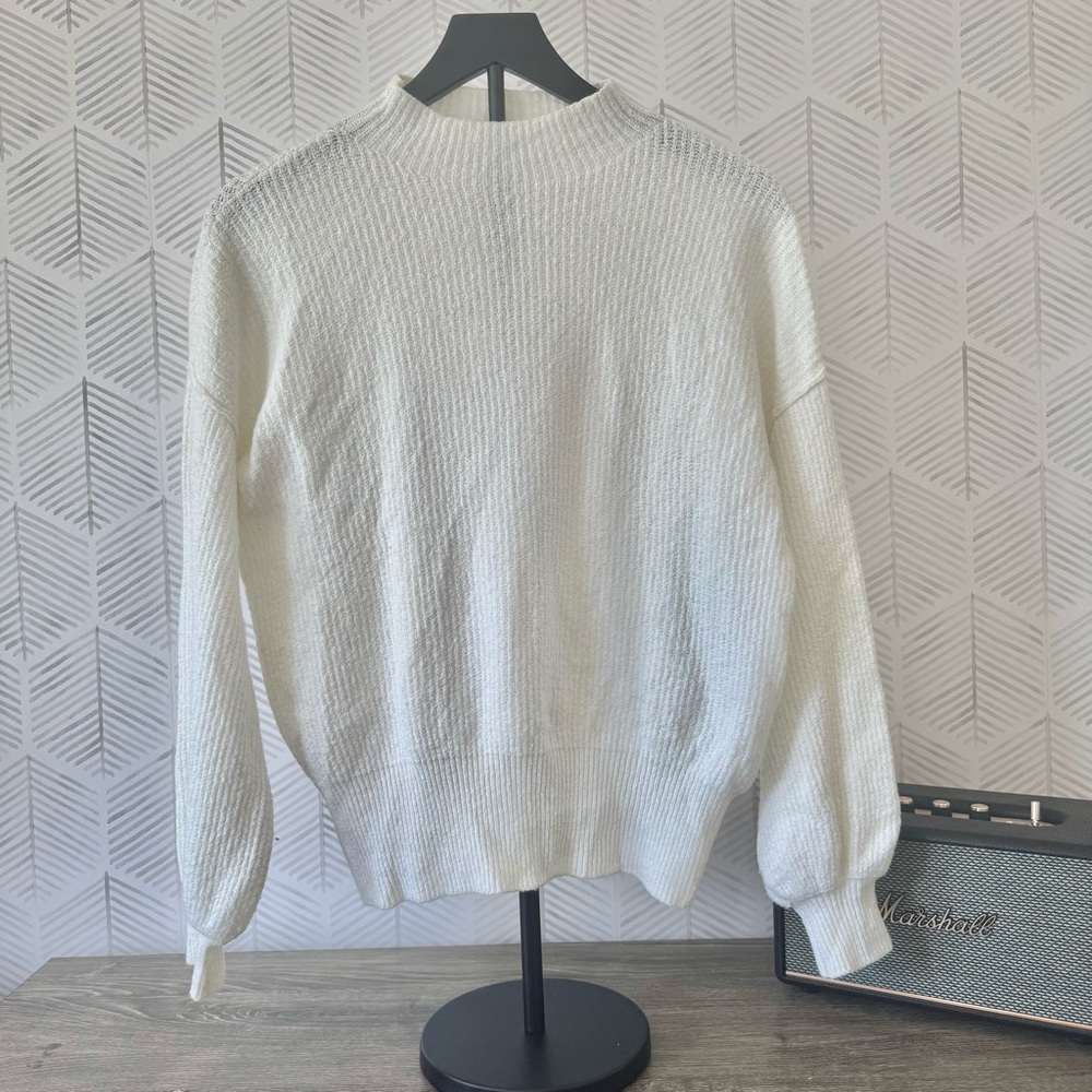 POPSUGAR Women's White Turtleneck Sweater